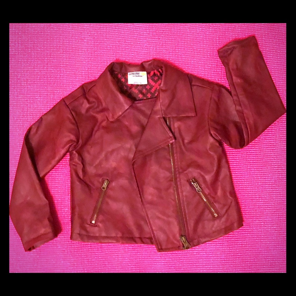 🔥Faux Leatherette Jacket for toddlers